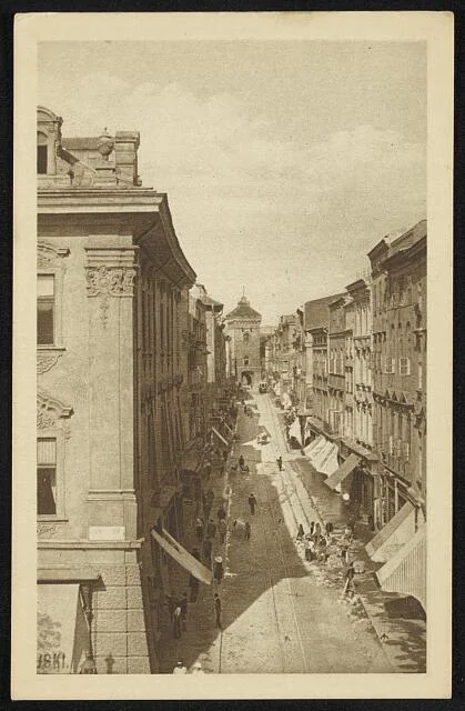 Krakau: Florianstraße (ulica Floriańska), 1914